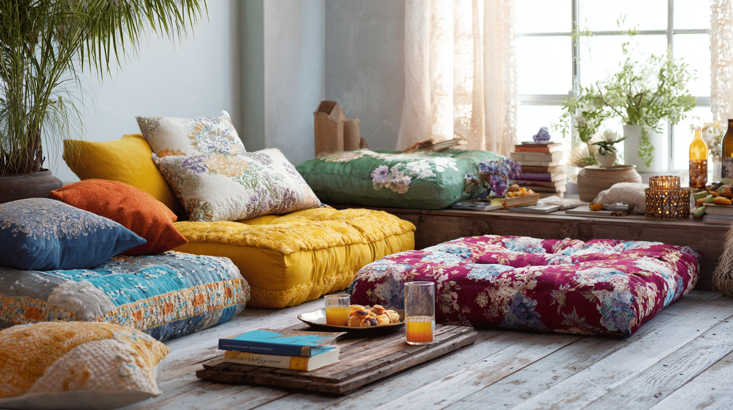 Floor Cushion Seating Corner