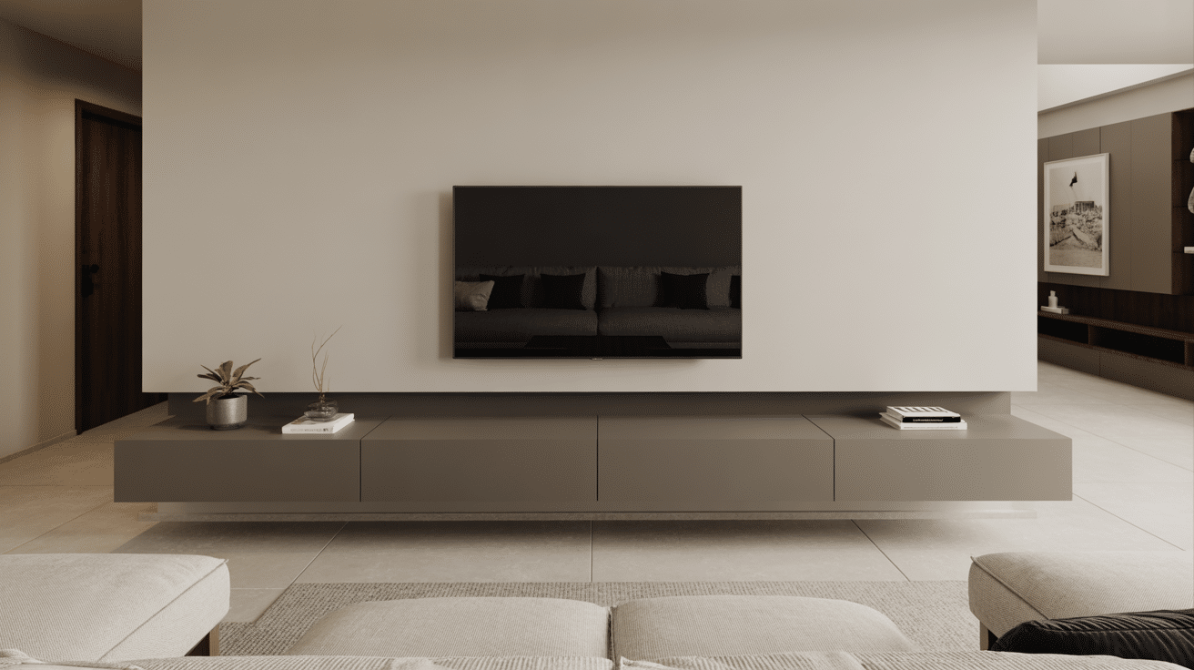 add a floating media console