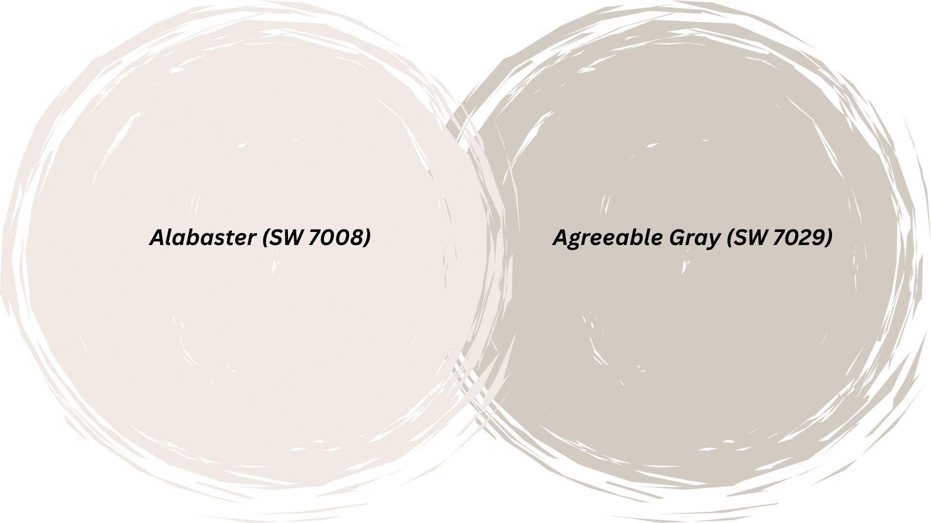 alabaster and agreeable gray