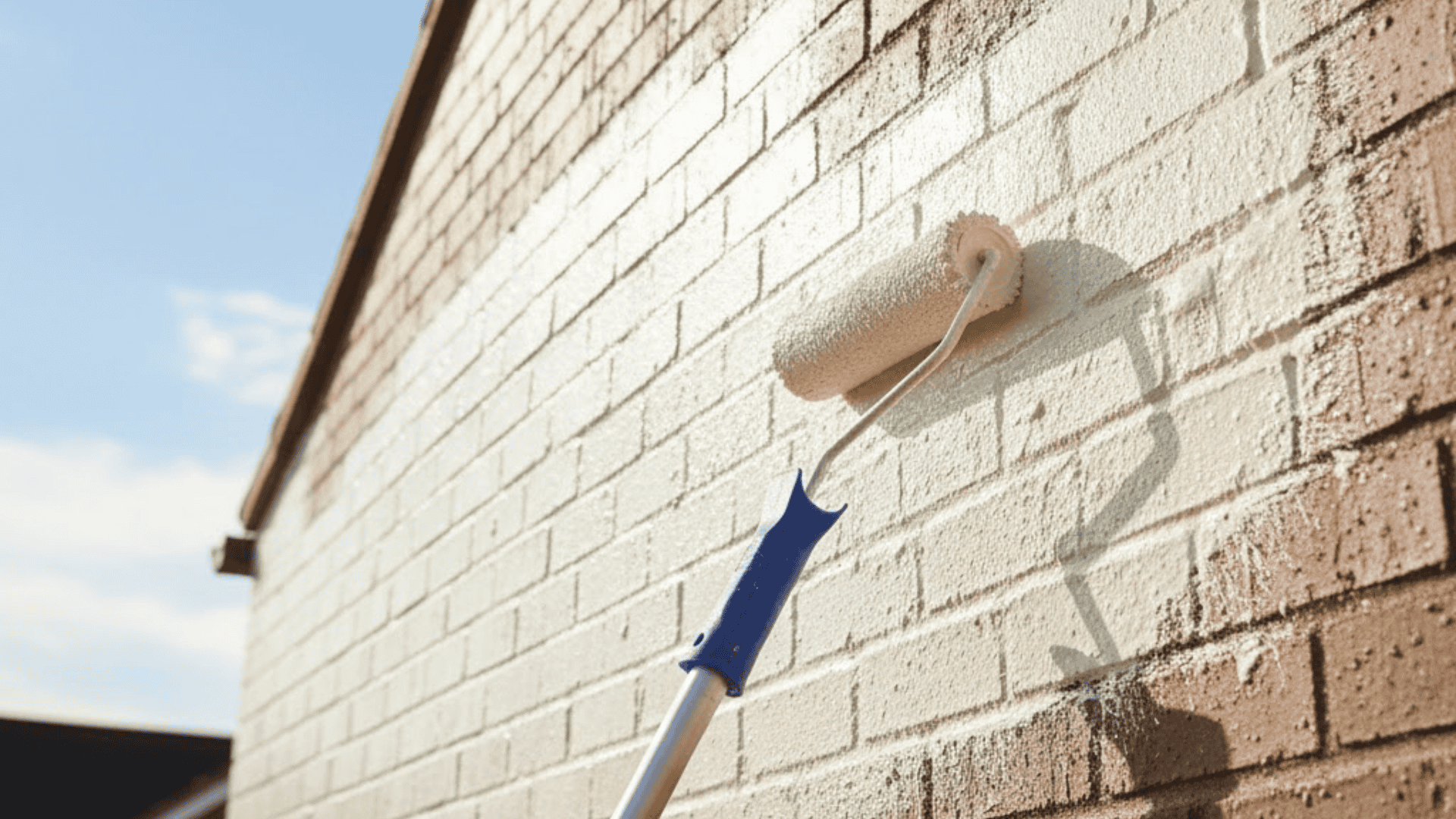 apply first layer of exterior paint