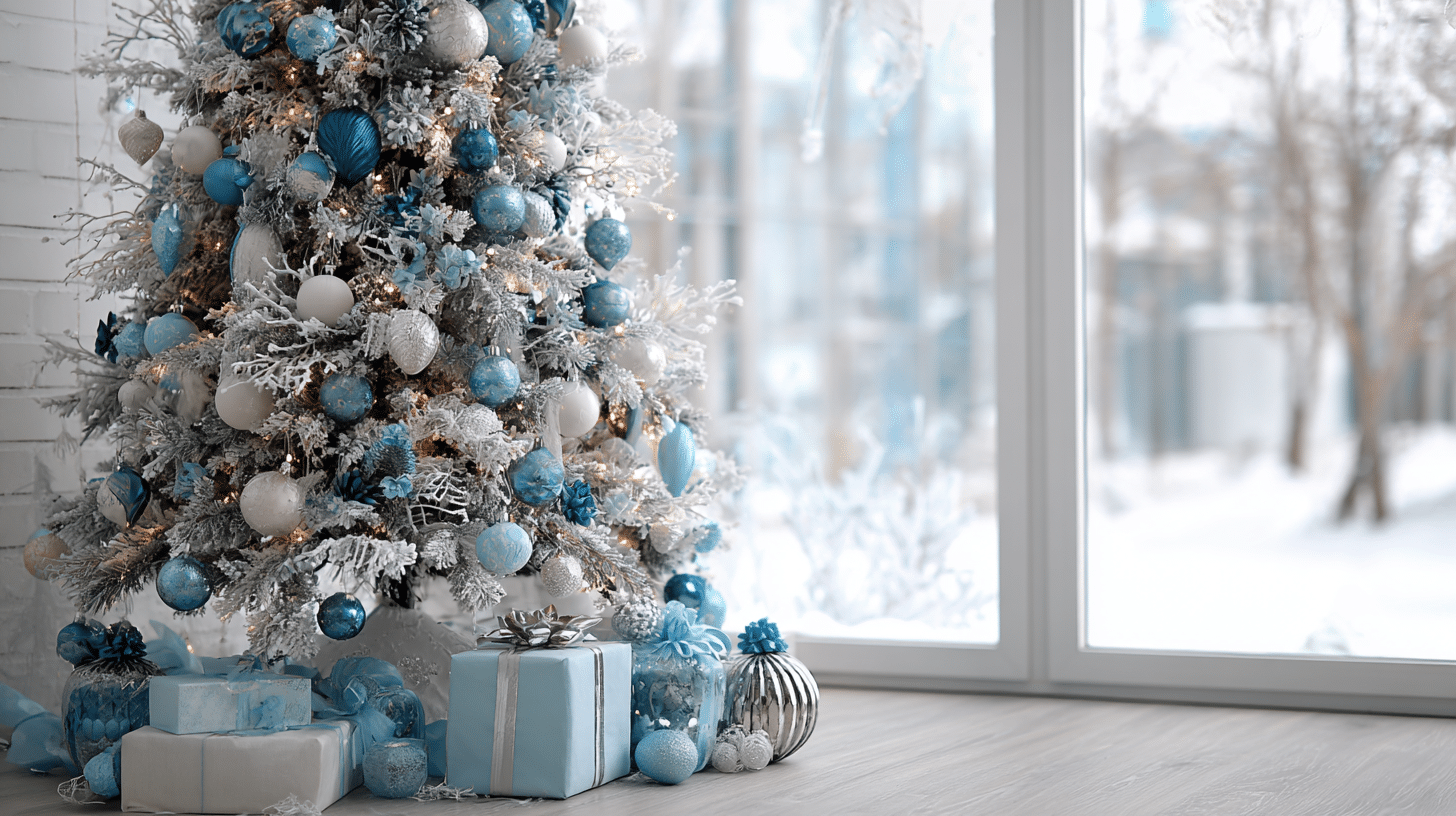 blue and silver theme