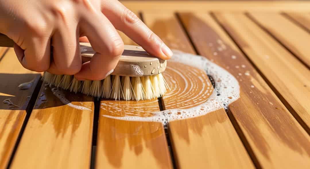 cleaning teak outdoor furniture