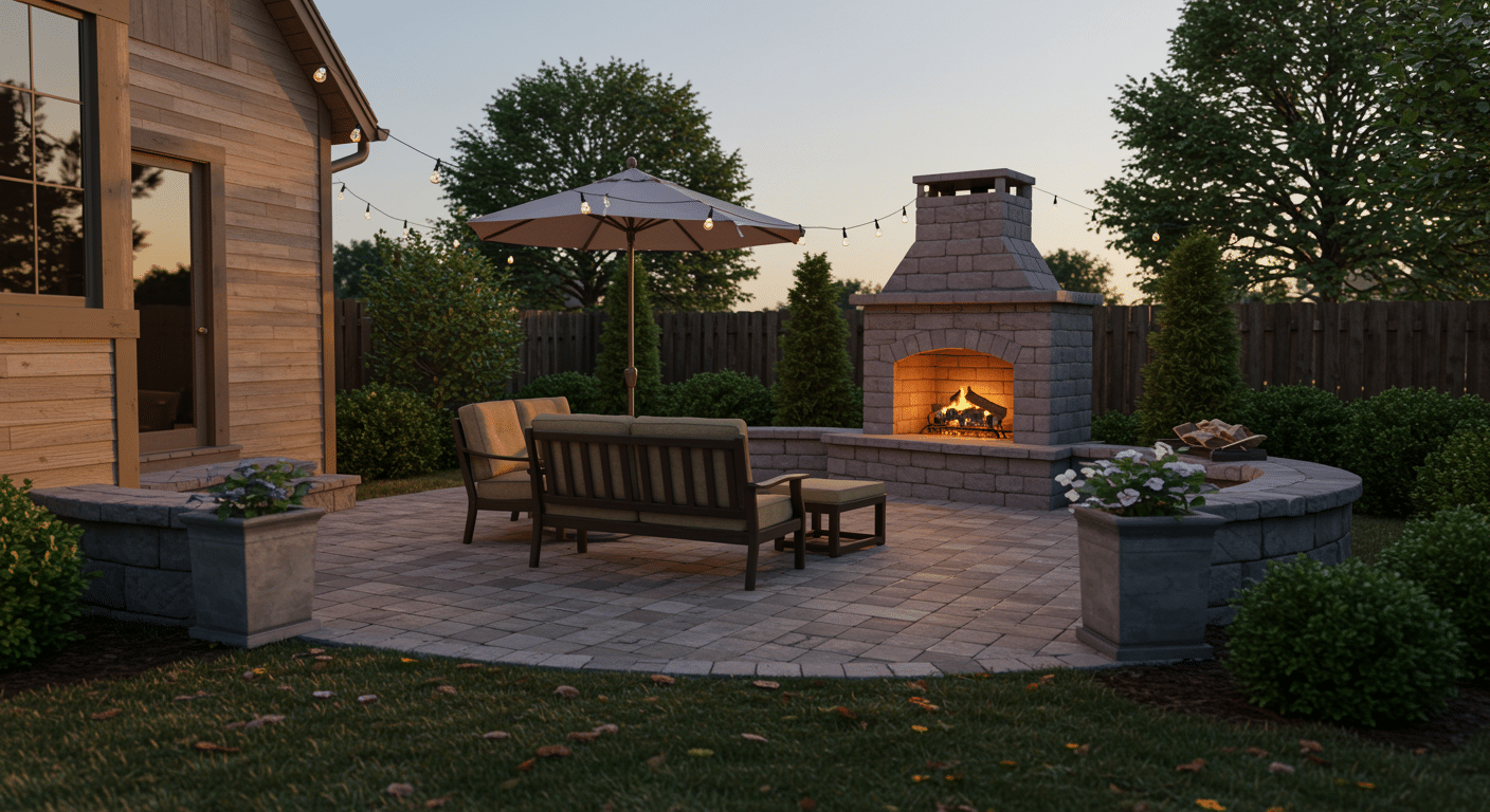 create a stone or paver patio