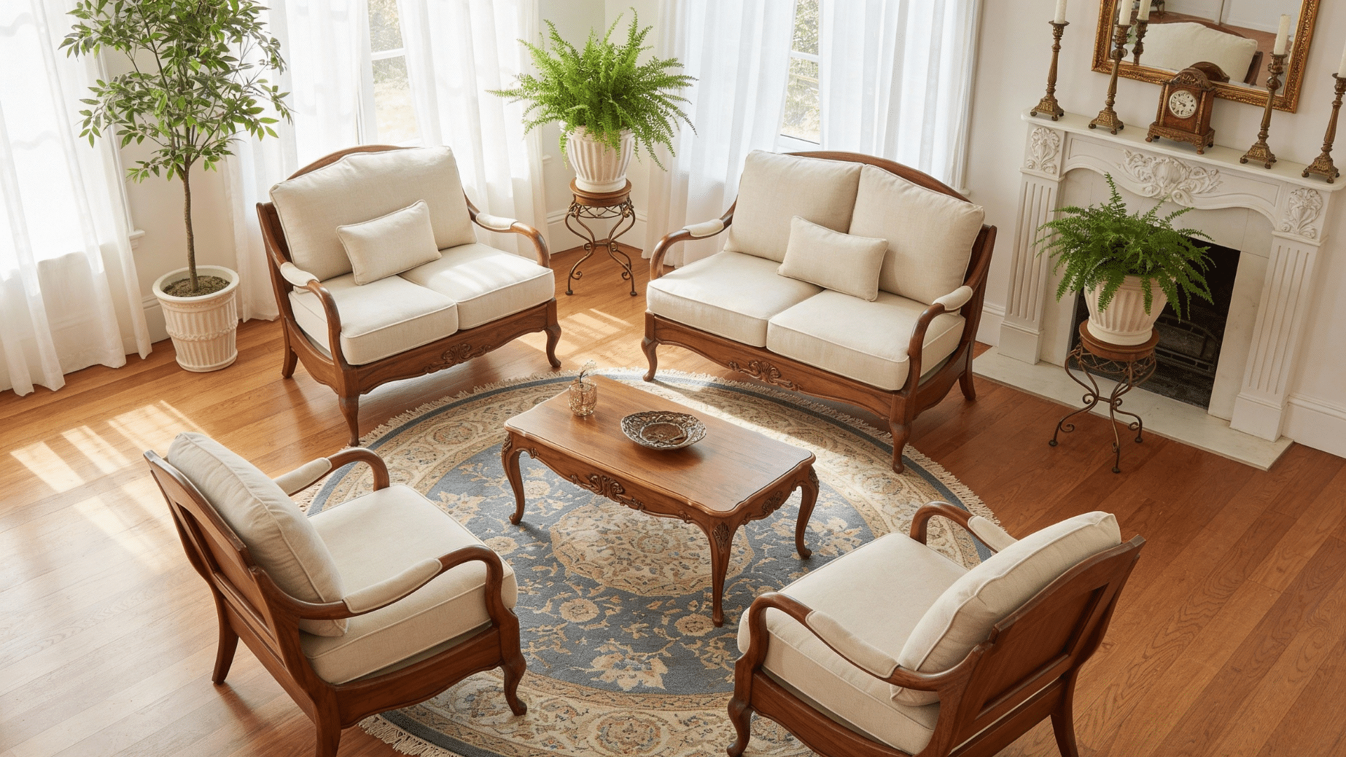 curved furniture lines