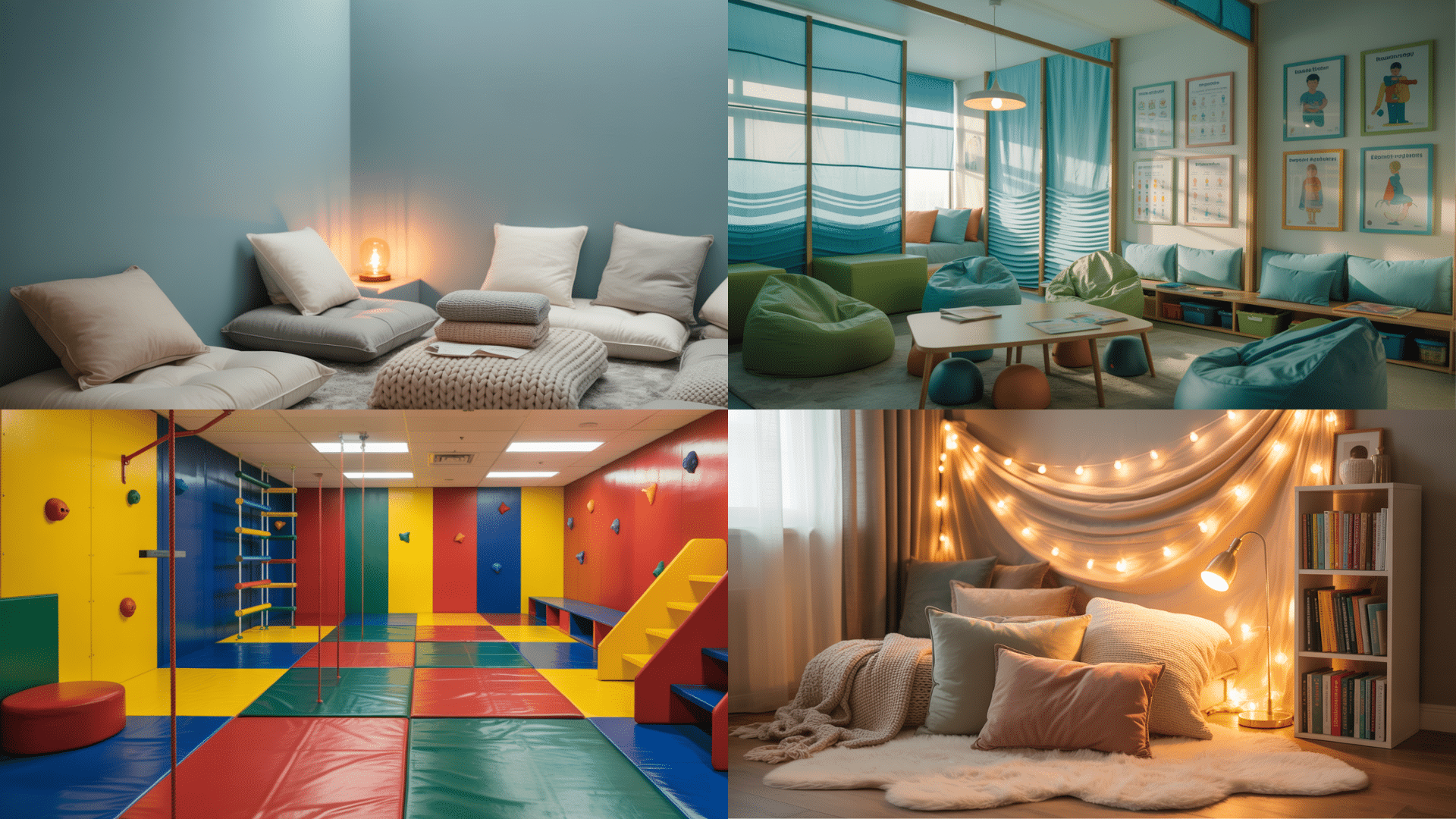 different styles of sensory rooms