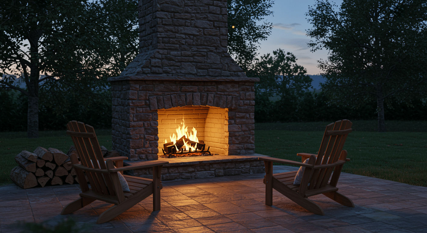 diy outdoor fireplace how to build one from scratch