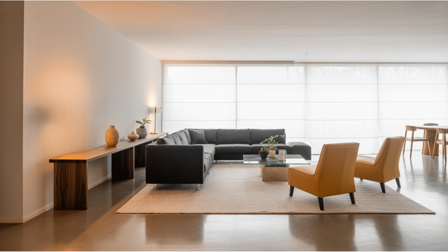 float the sofa away from the wall