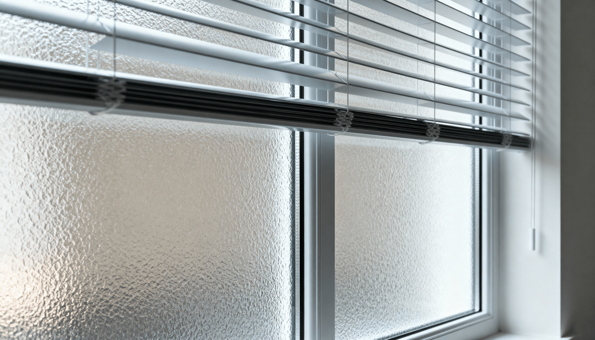 frosted or textured glass windows