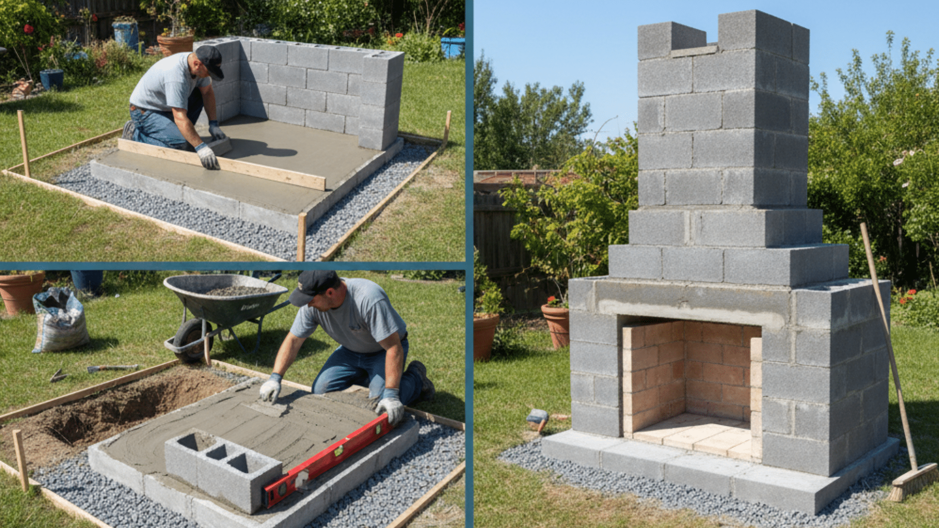 how to build your diy outdoor fireplace
