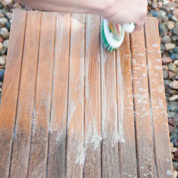 how to clean teak oil without sanding