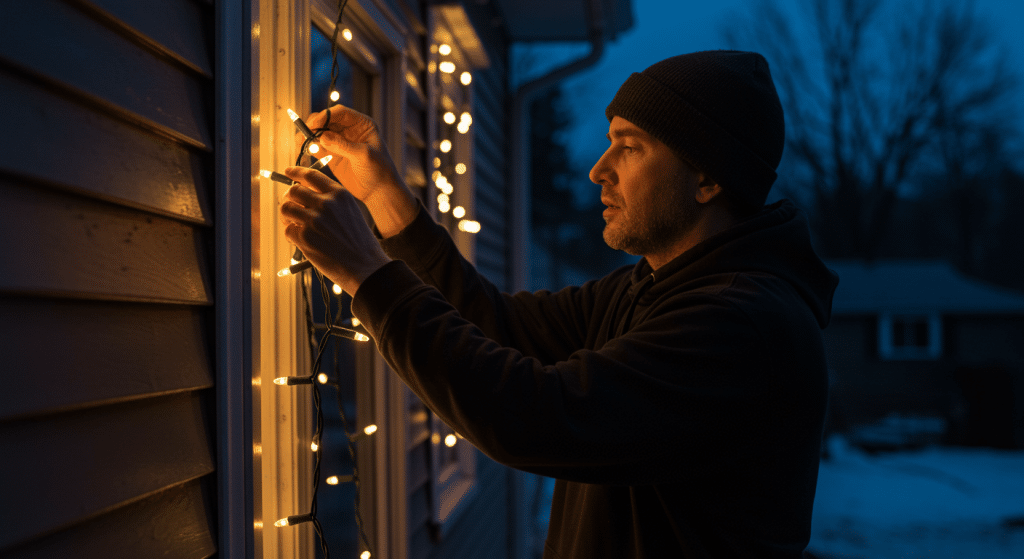 How to Hang Christmas Lights on House Like a Pro - The Martinnest
