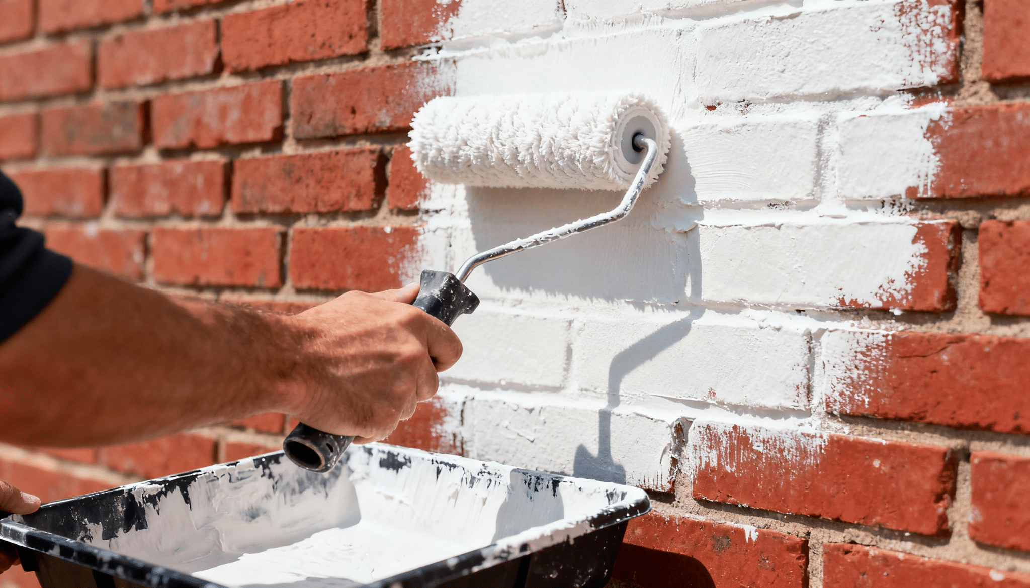 how to paint brick