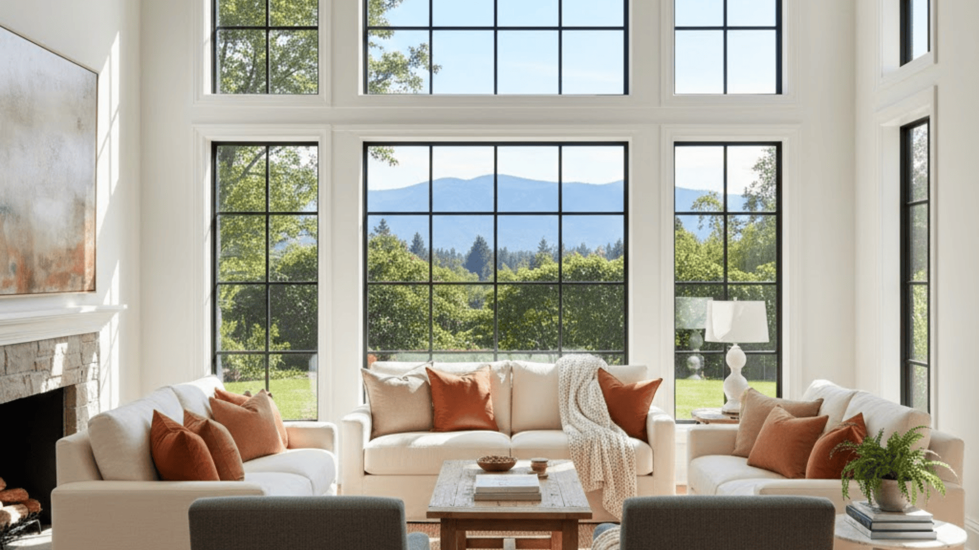living room mullioned windows