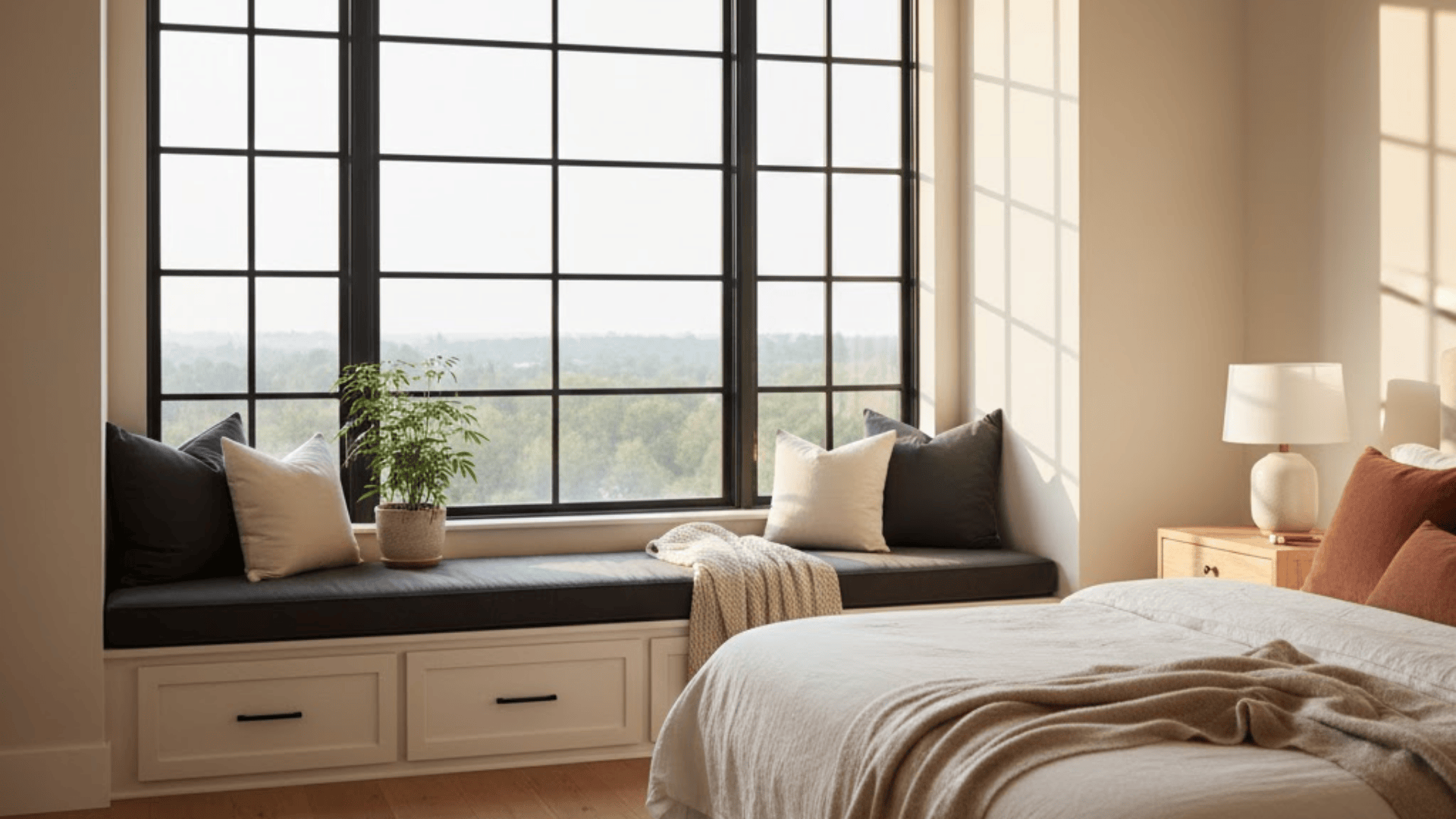 mullioned window for bedroom