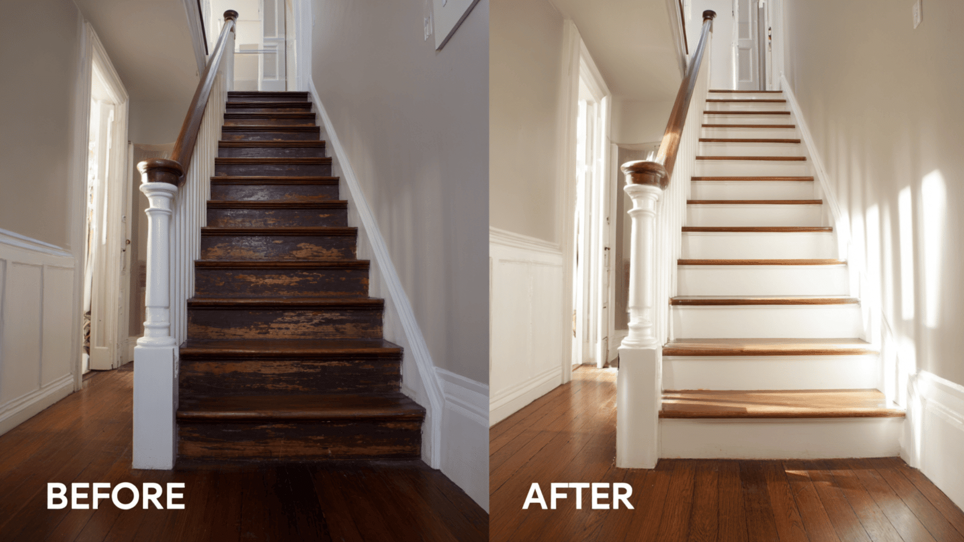 paint your staircase white