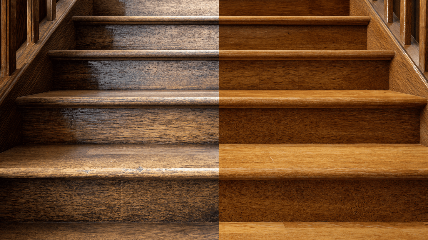 refinish wood treads