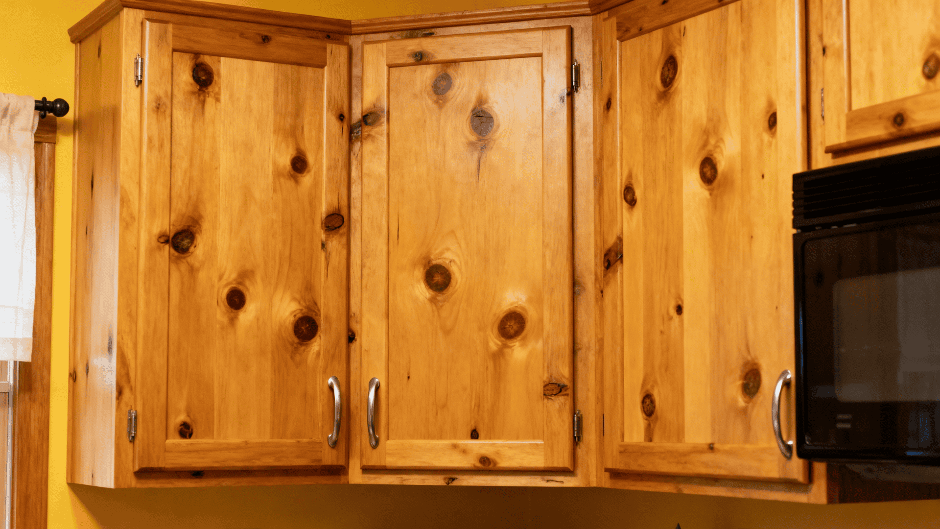 rural knotty pine cabinets
