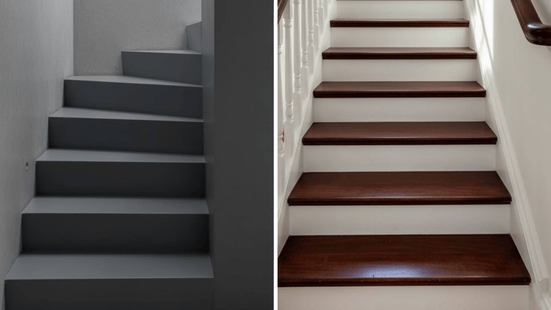 two tone stair design