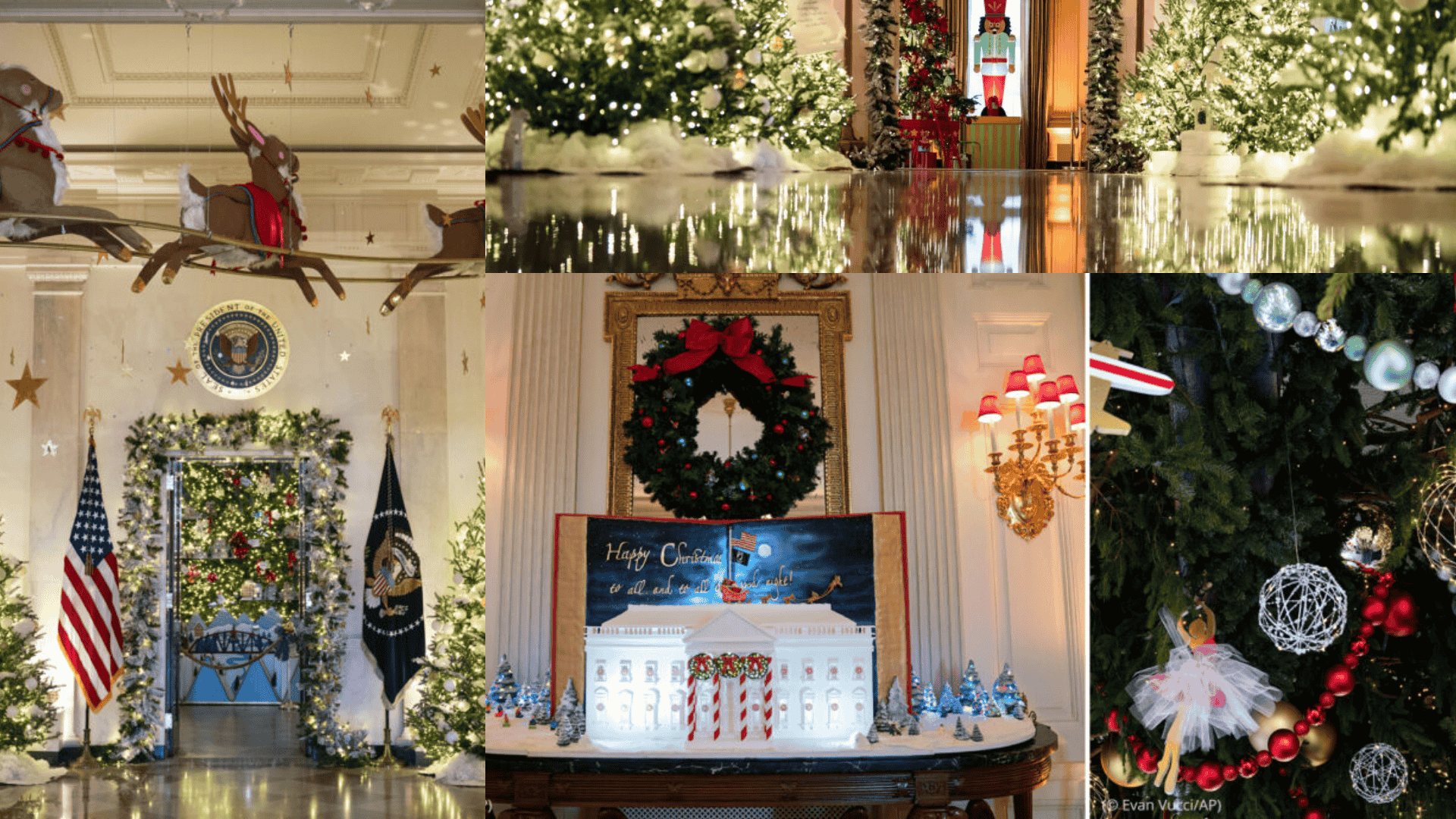 white house christmas decoration 2023
