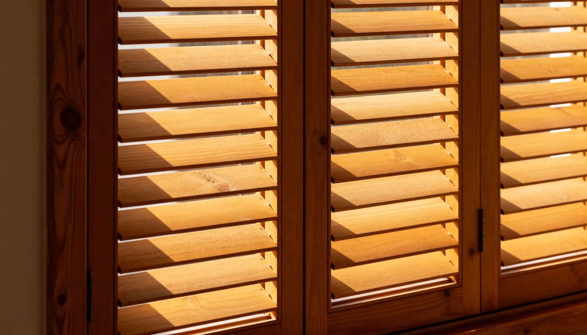 wood slat windows