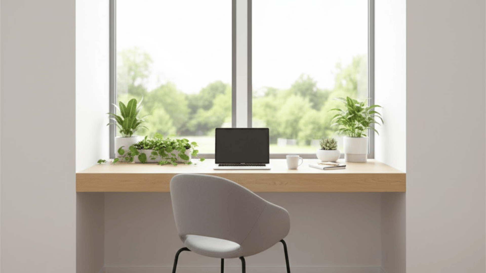 built in desk and shelves ideas