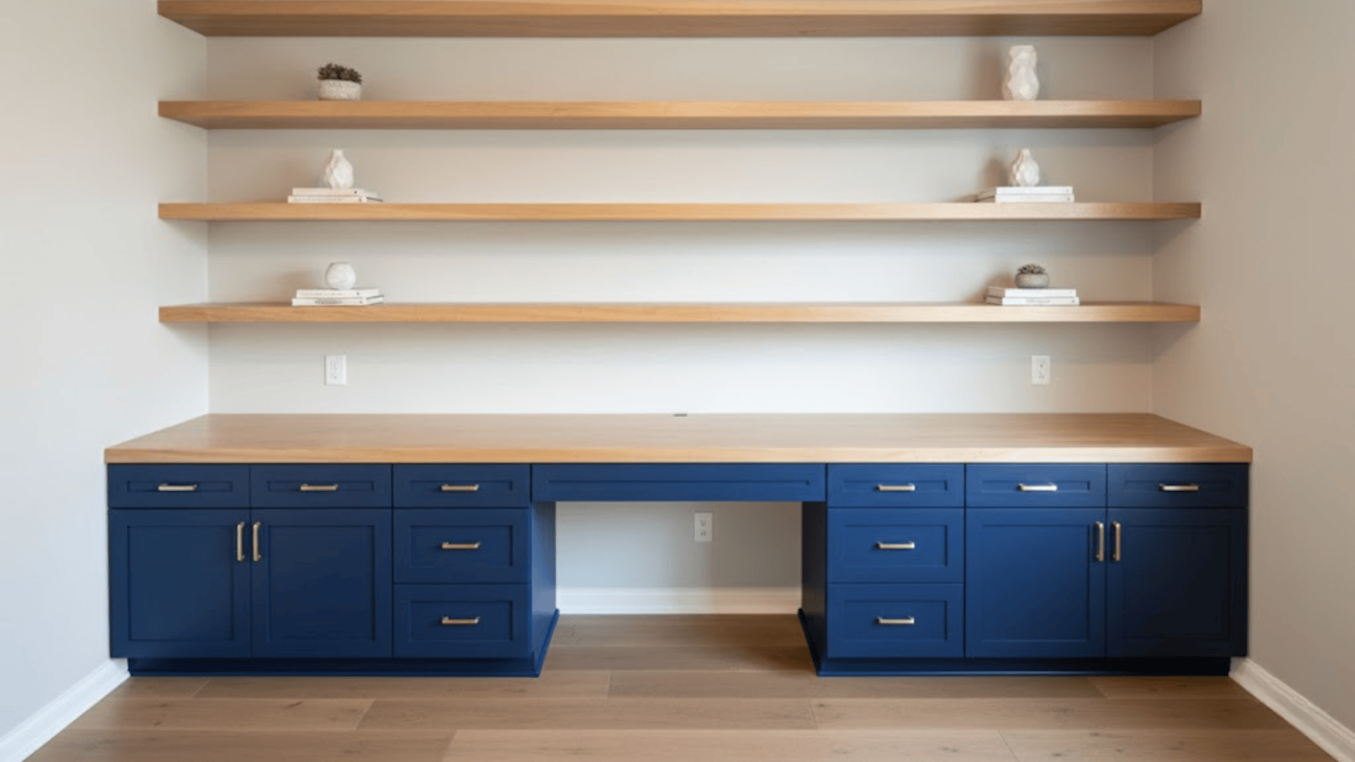 built in desk ideas for small spaces