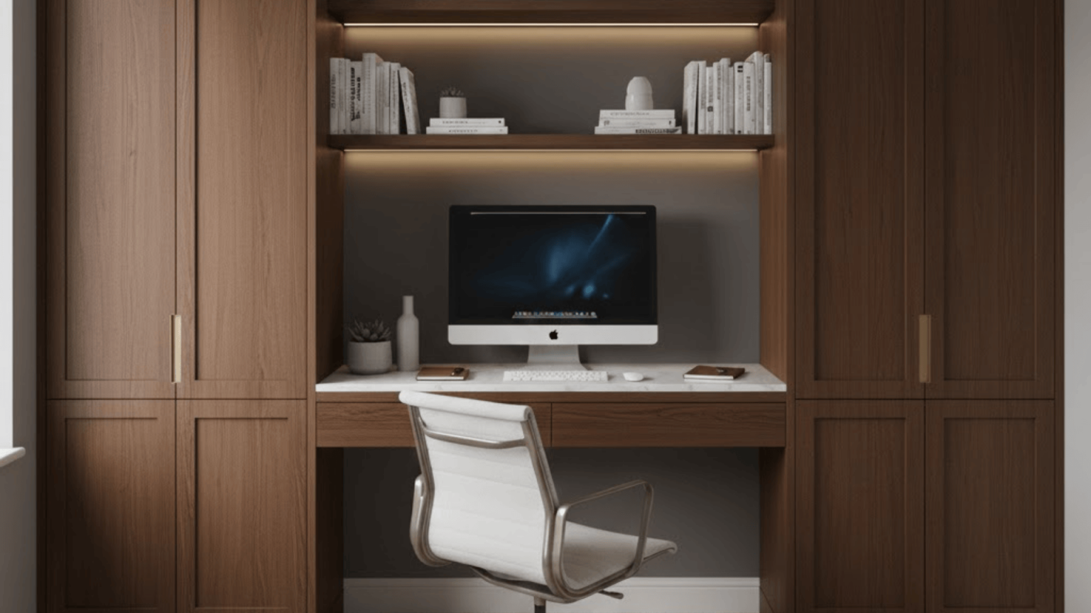 Display Built Inot Desk 30+ Built-In Desk Ideas for Every Room - The Martinnest
