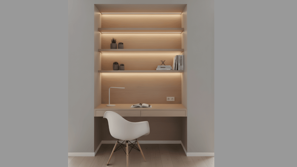 Display Built Inot Desk 30+ Built-In Desk Ideas for Every Room - The Martinnest