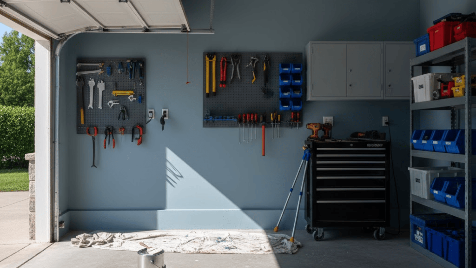 can you use exterior paint inside a garage