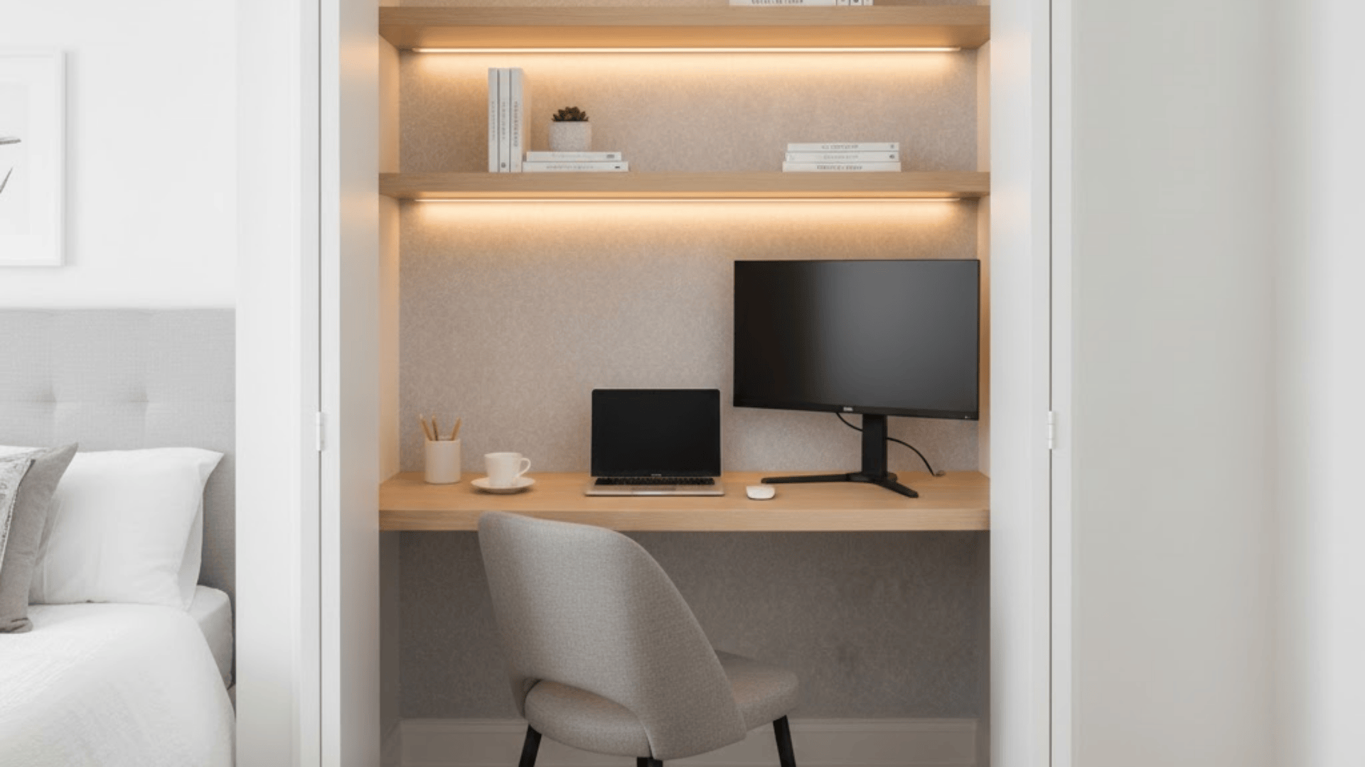 closet built in desk