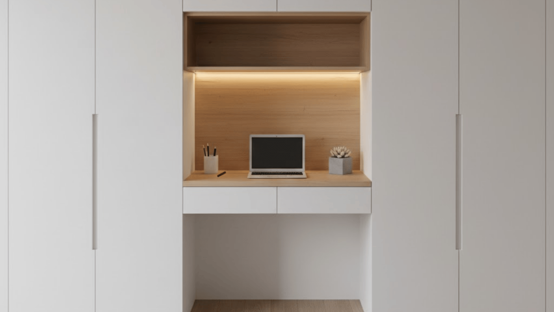 custom built in desk