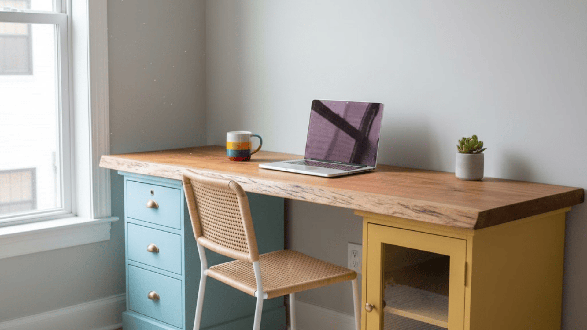 custom home and office built in desk