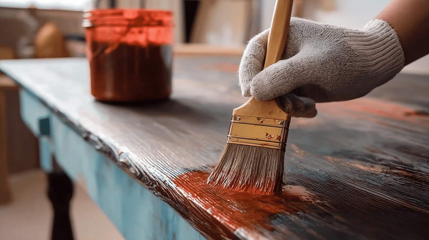 how to paint wood furniture step by step