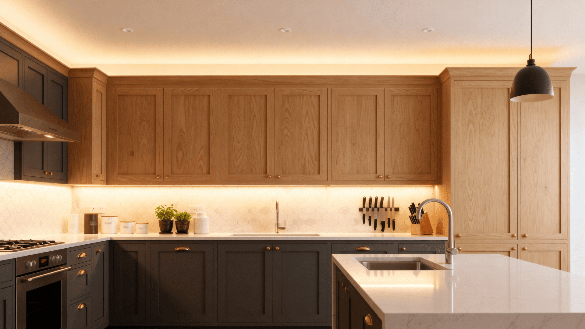 lighting under top cabinets