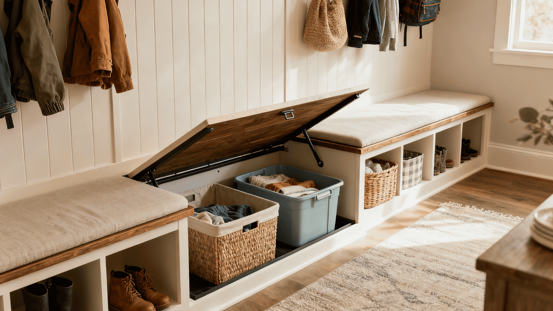 mudroom organization