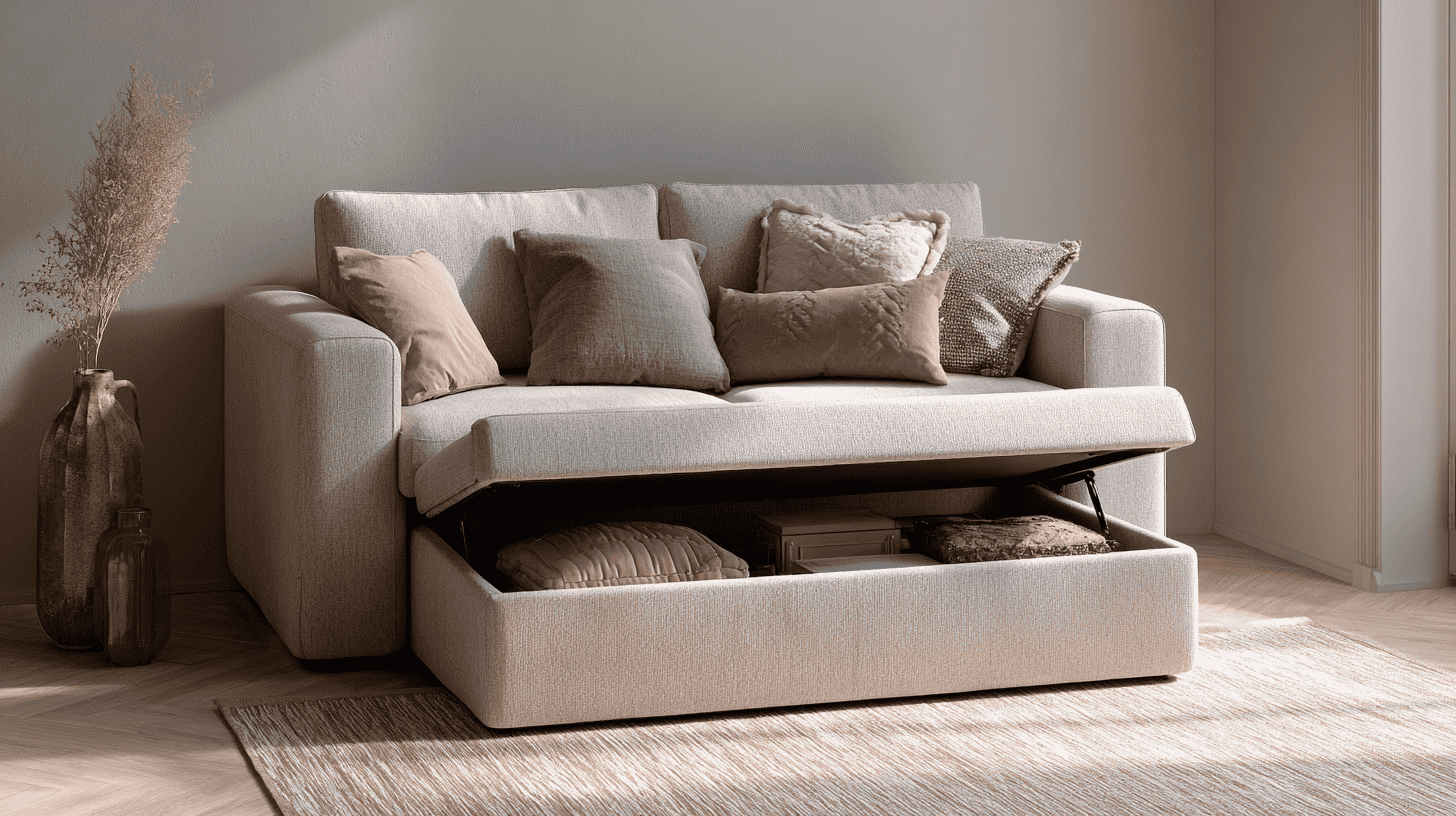 choose a sofa with built in storage
