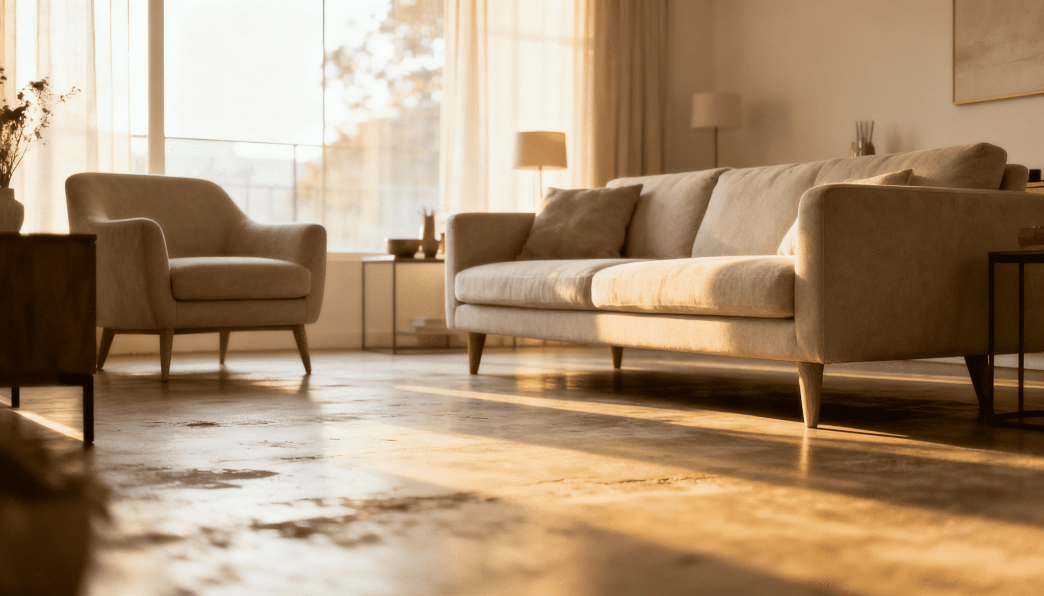 choose furniture with exposed legs