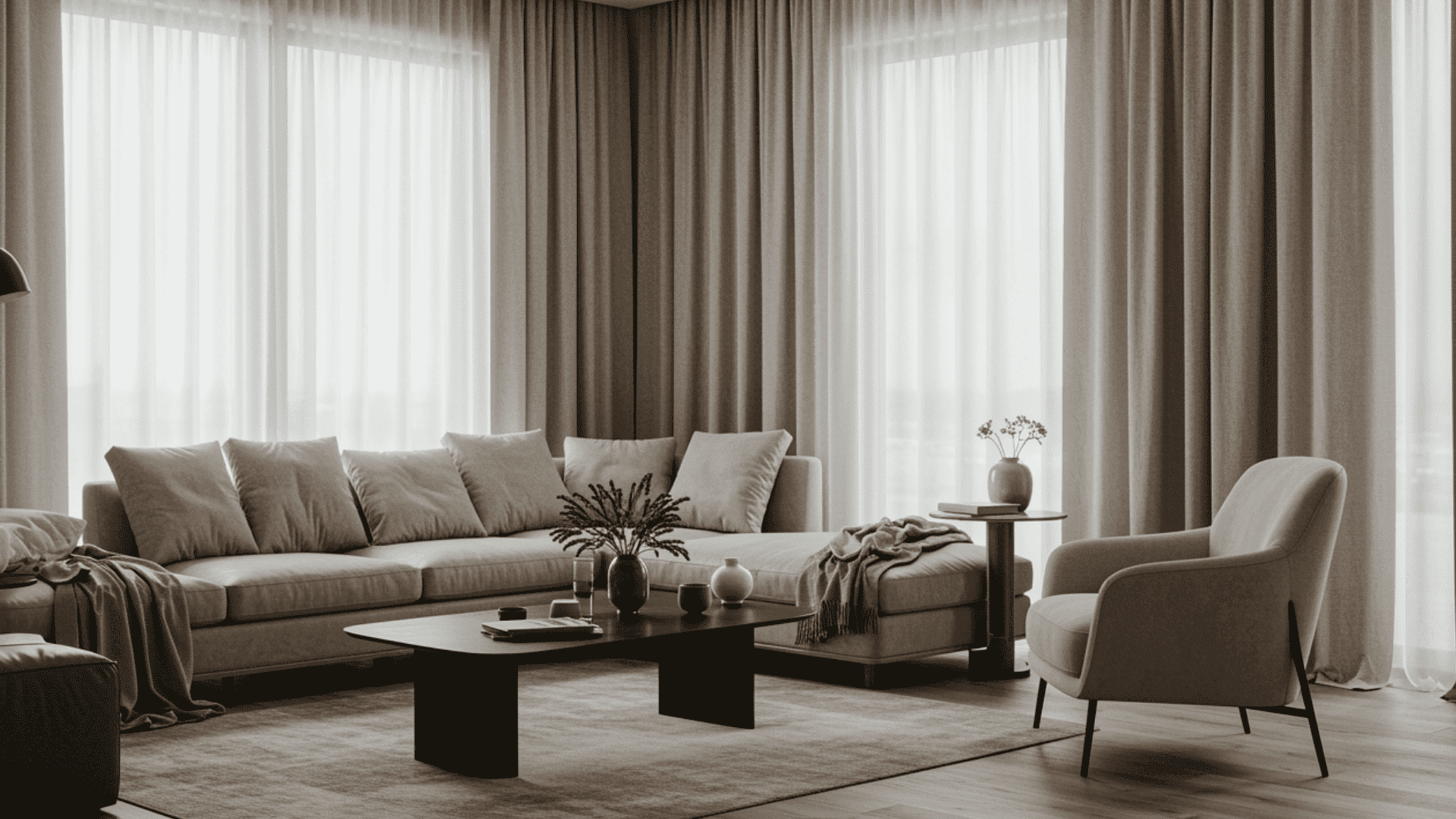 hang curtains high and wide