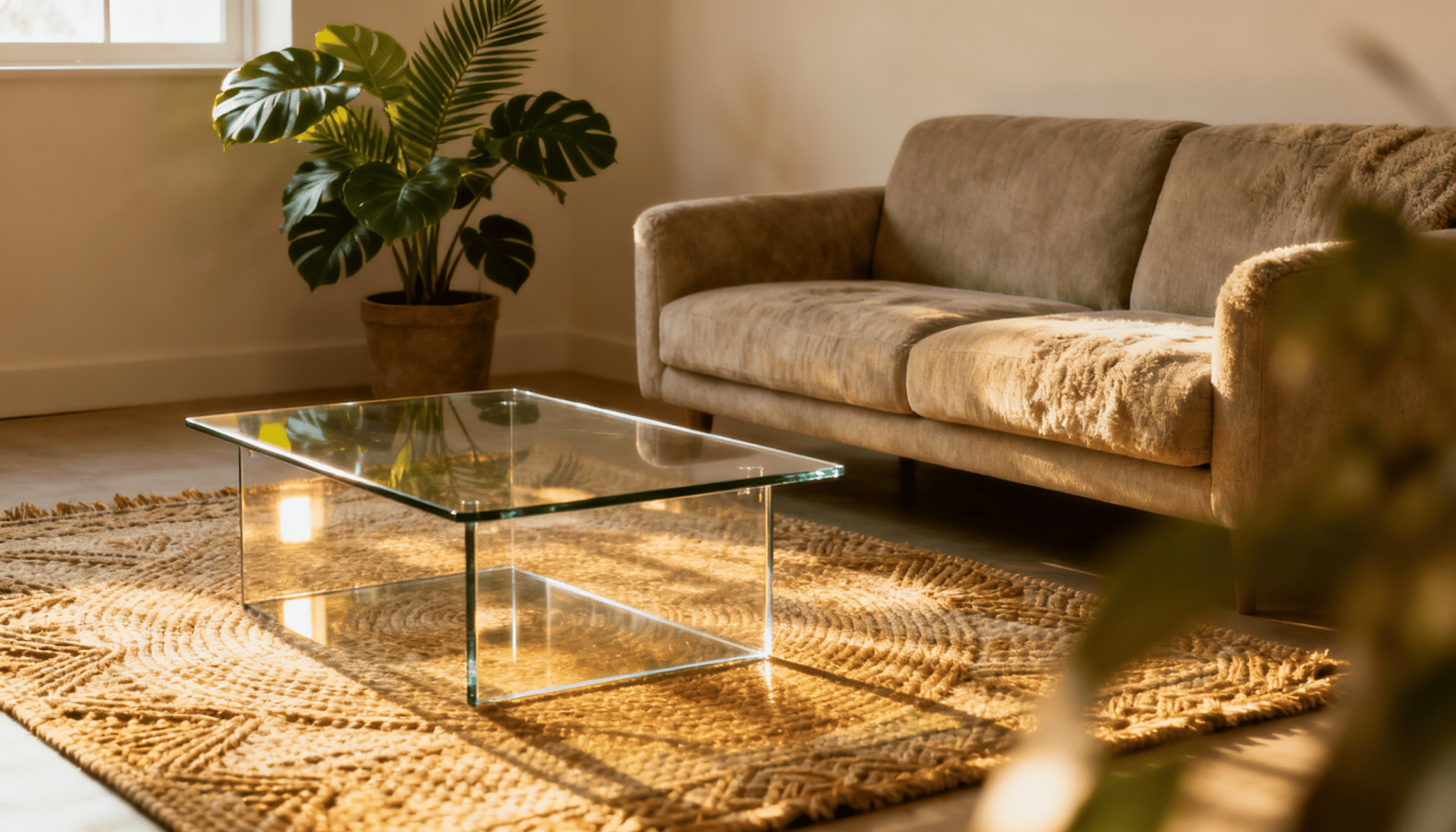 pick a glass coffee table