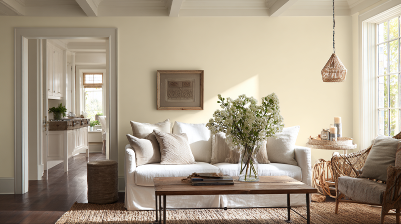 Benjamin Moore Swiss Coffee Color Palette and Its Application