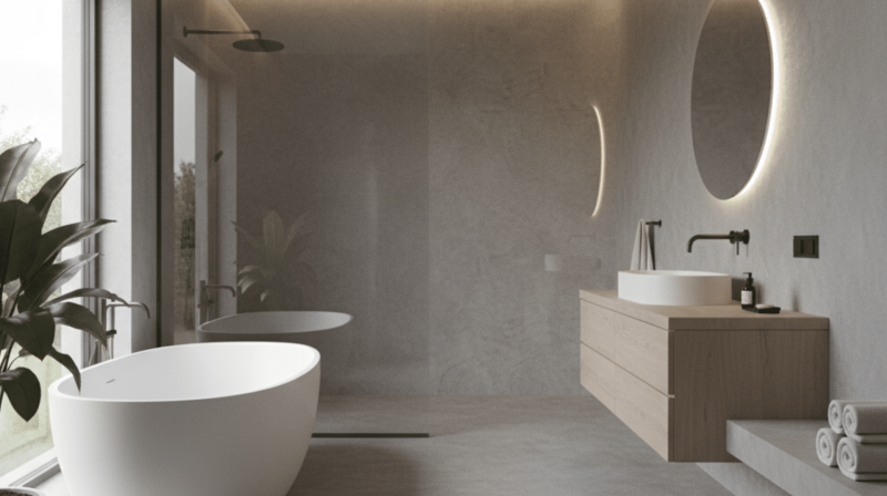 easy diy steps to concrete shower floor with ideas