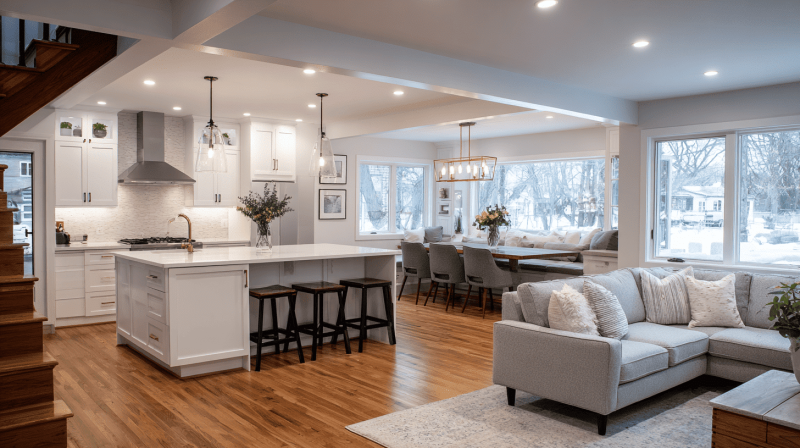 split level home kitchen remodel